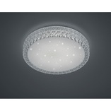 Plafon z kryształkami Pegasus LED biały | Reality