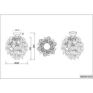 Plafon Leavy biały/chrom Reality - Elegancki design | Kup online