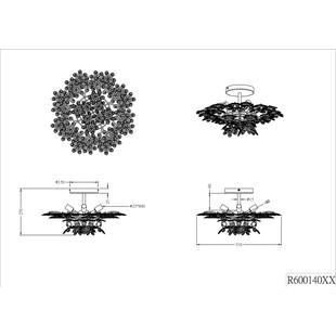 Plafon Flower multikolor - nowoczesny design | Reality