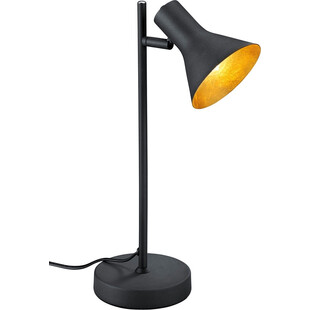 Lampa biurkowa industrialna Nina Czarno-Złota marki Reality