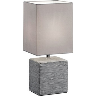 Lampa stołowa ceramiczna Ping, tytanowa Reality | Sklep z lampami
