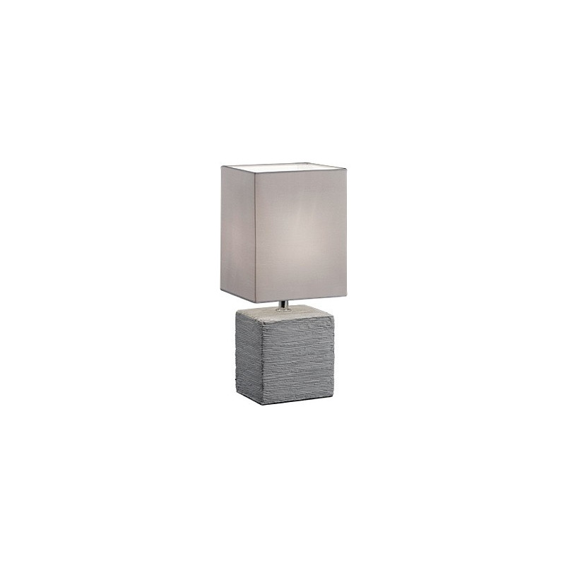 Lampa stołowa ceramiczna Ping, tytanowa Reality | Sklep z lampami