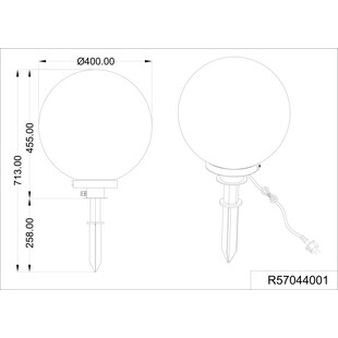 Lampa zewnętrzna Bolo 40cm - Eleganckie oświetlenie ogrodu