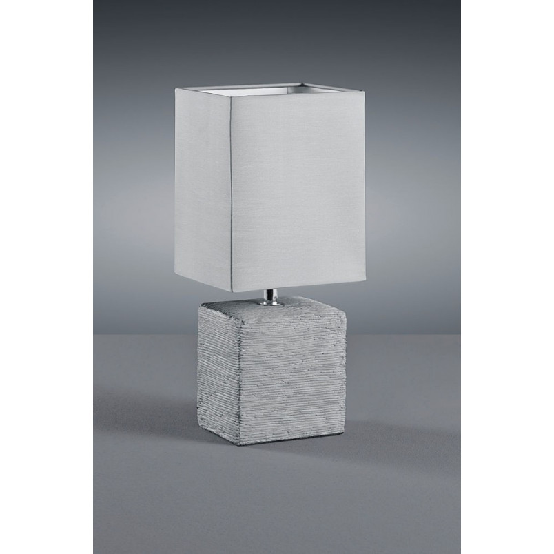 Lampa stołowa ceramiczna Ping, tytanowa Reality | Sklep z lampami