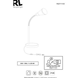 Lampa biurkowa LED Arras - Reality | Nowoczesne oświetlenie