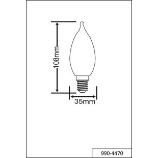 Żarówka Dekoracyjna Trio E14 LED - Wygięta, Ciepłe Światło