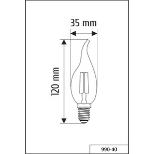 Żarówka Dekoracyjna E14 Trio - Wygięta, LED 4W - Odkryj Magię Światła!