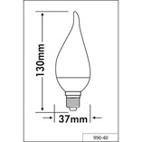 Żarówka Dekoracyjna E14 Trio - Wygięta LED 4W - Biała