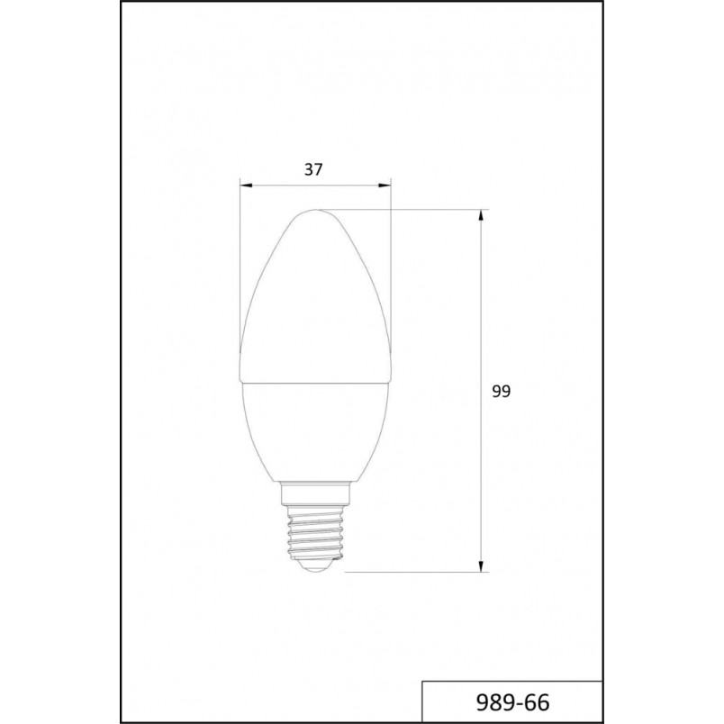 Żarówka LED E14 Świeca Trio | 6W, Ciepła Biała