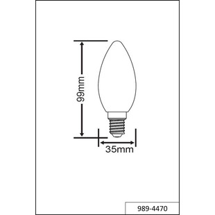 Żarówka LED E14 Świeca Trio | 4W, Ciepła Barwa