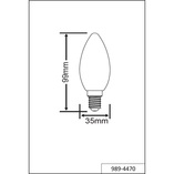 Żarówka LED E14 Świeca Trio | 4W, Ciepła Barwa