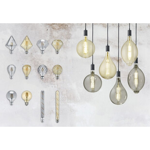 Żarówka Globe E27 6W LED Bursztynowa Trio - Odkryj ciepły blask!