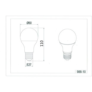 Żarówka Globe E27 LED Biała Trio - Oświetlenie dekoracyjne
