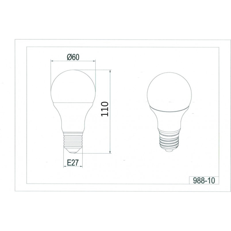 Żarówka Globe E27 LED Biała Trio - Oświetlenie dekoracyjne