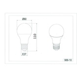 Żarówka Globe E27 LED Biała Trio - Oświetlenie dekoracyjne