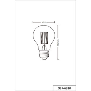 Żarówka LED Globe E27 7W Trio - Ciepłe Światło | Sklep z Oświetleniem