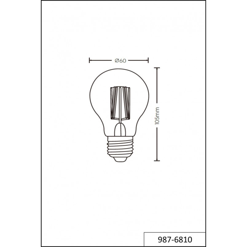 Żarówka LED Globe E27 7W Trio - Ciepłe Światło | Sklep z Oświetleniem