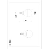 Żarówka Kropla E14 LED Trio | Dekoracyjna, Ciepła Barwa