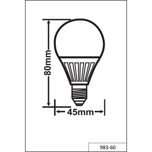 Żarówka Kropla E14 LED Trio | Biała, 5W - Odkryj elegancję!
