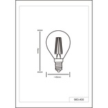 Żarówka Kropla E14 LED Trio | Dekoracyjna, Ciepła Barwa