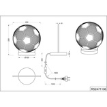 Lampa stołowa Ball chrom Reality | Oświetlenie dla dzieci