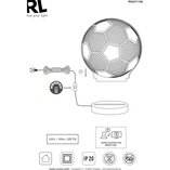 Lampa stołowa Ball chrom Reality | Oświetlenie dla dzieci