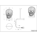 Lampa Stołowa Skull Reality - Oryginalny Design | Kup Teraz