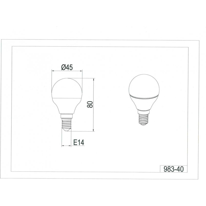 Żarówka Kropla E14 LED Trio - Dekoracyjna, Biała | Sklep z Oświetleniem