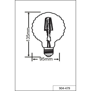 Żarówka Globe Trio E27 4W LED - Dekoracyjna, Bursztynowa