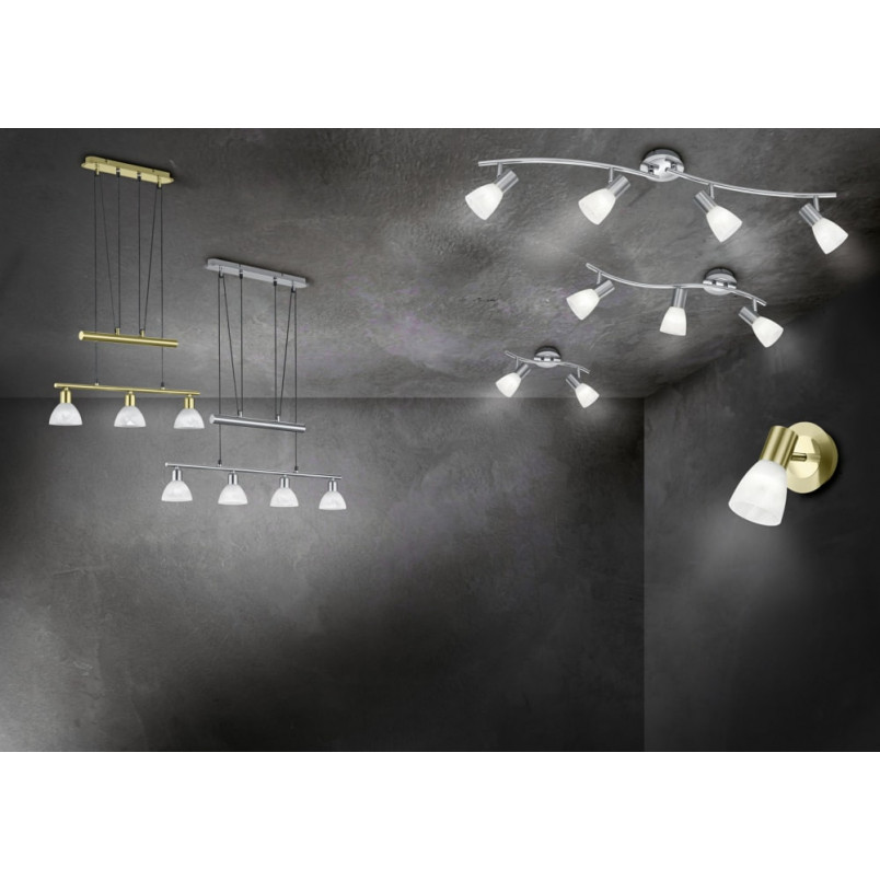 Kinkiet Mosiężny Levisto LED - Trio | Retro i Vintage