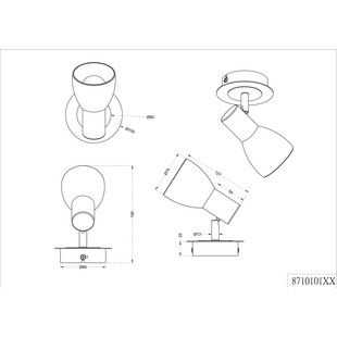 Kinkiet Mosiężny Levisto LED - Trio | Retro i Vintage