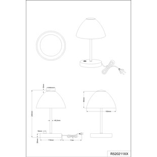 Lampa stołowa antyczna Queen biała - Reality | Elegancja i styl