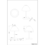 Lampa stołowa antyczna Queen biała - Reality | Elegancja i styl
