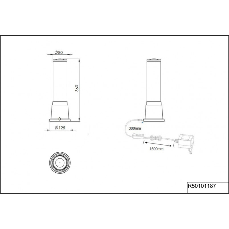 Lampa stołowa Jelly tytanowa Reality - Nowoczesny design