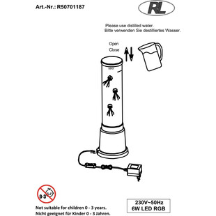 Lampa stołowa Jelly tytanowa Reality - Nowoczesny design