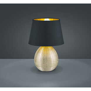 Lampa stołowa glamour czarno-złota Reality | Luxor
