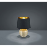 Lampa stołowa glamour czarno-złota Luxor | Reality