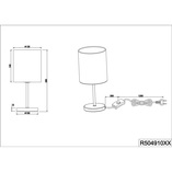 Lampa stołowa nocna Jerry biała - Reality | Eleganckie oświetlenie