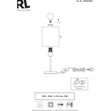 Lampa stołowa nocna Jerry biała - Reality | Eleganckie oświetlenie