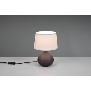 Lampa stołowa Martin | Ceramiczna, abażur biały | Reality