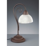 Lampa stołowa antyczna Country, miedź - Reality | Eleganckie oświetlenie
