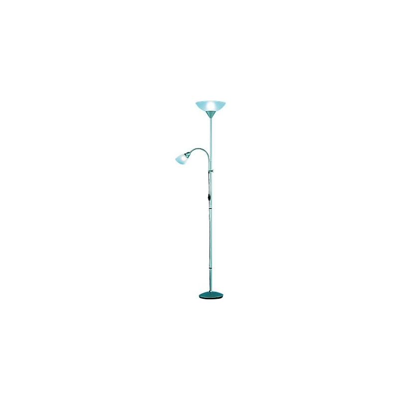 Lampa podłogowa Erzwo biała/tytanowa - Reality | Retro styl
