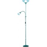 Lampa podłogowa Erzwo biała/tytanowa - Reality | Retro styl
