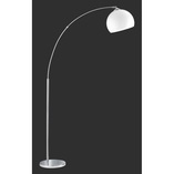 Lampa podłogowa łukowa Brasilia biało-chromowa | Reality