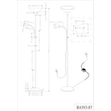 Lampa podłogowa Erzwo biała/tytanowa - Reality | Retro styl