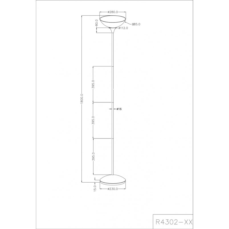 Lampa podłogowa biała Dezwo | Reality - Klasyczny Design