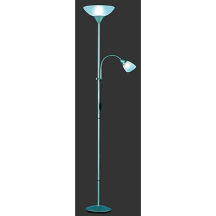 Lampa podłogowa Erzwo biała/tytanowa - Reality | Retro styl