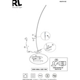 Lampa podłogowa łukowa Solo LED | Nowoczesny design Reality