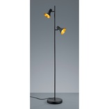 Lampa podłogowa industrialna Nina | Czarno-złota | Reality