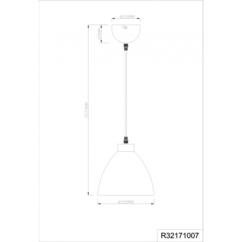 Lampa wisząca Dallas biała - Nowoczesny design | Reality